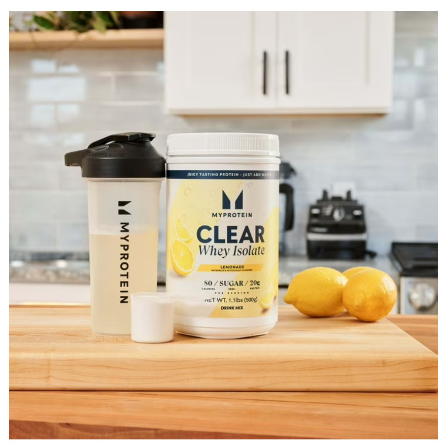 Myprotein Clear Whey Protein Isolate Powder, Lemonade, 20 Servings (1.1 lbs), Mu