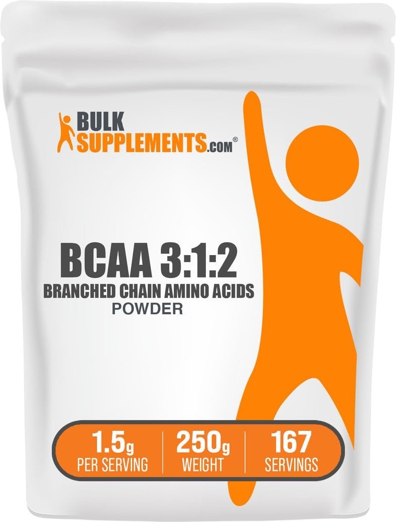 BCAA Powder 3:1:2 – Unflavored Branched Chain Amino Acids, Gluten Free, 250g
