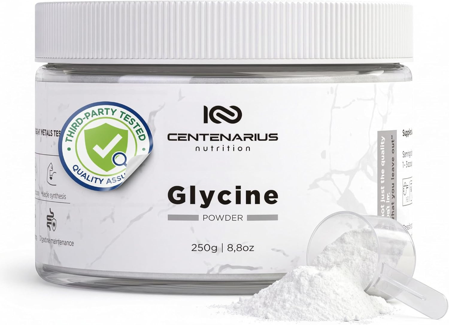 Premium Glycine Powder 250G | Amino Acids Supplement for Post Workout Muscle Rec
