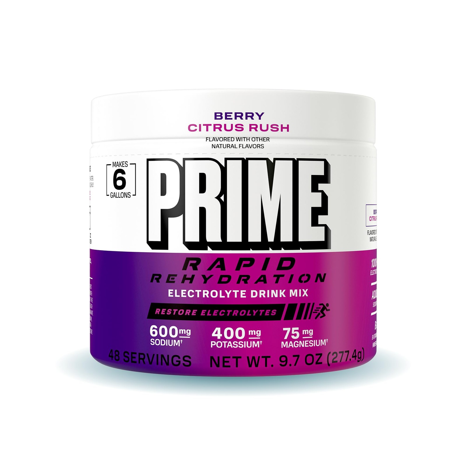 PRIME HYDRATION Berry Citrus Rush 6 gallon tub