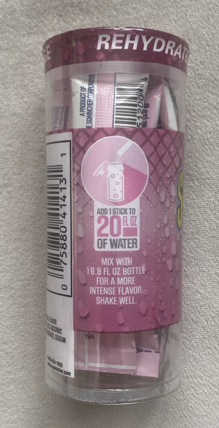 Sqwincher Zero Electrolyte Replenishment, Strawberry Lemonade 10 Ct 075880414131
