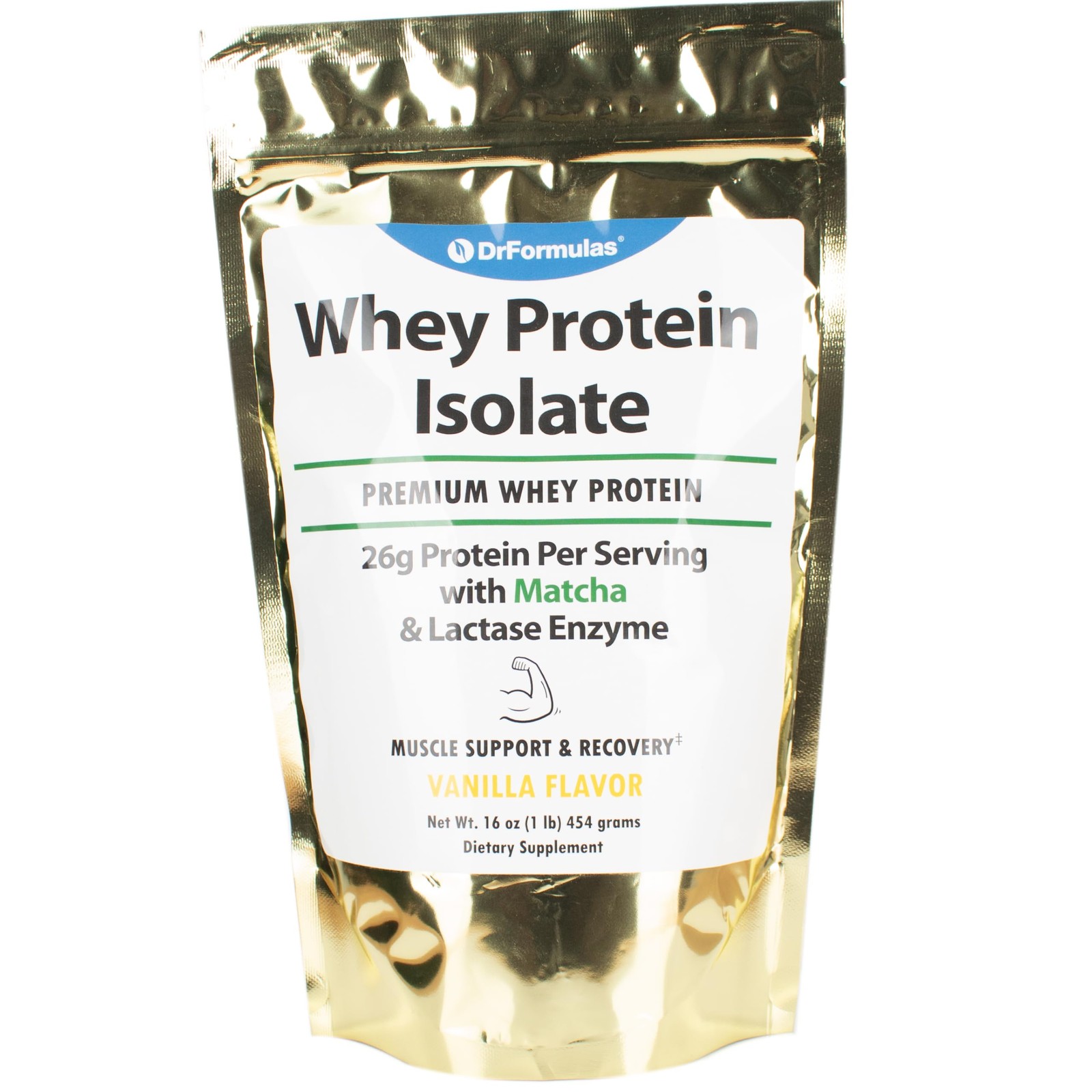 DrFormulas Lactose Free Whey Protein Isolate Powder with 1 Pound (Pack of 1)