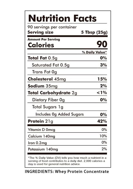 Raw Grass Fed Whey Protein Powder, Unflavored, 5 lb, No Additives