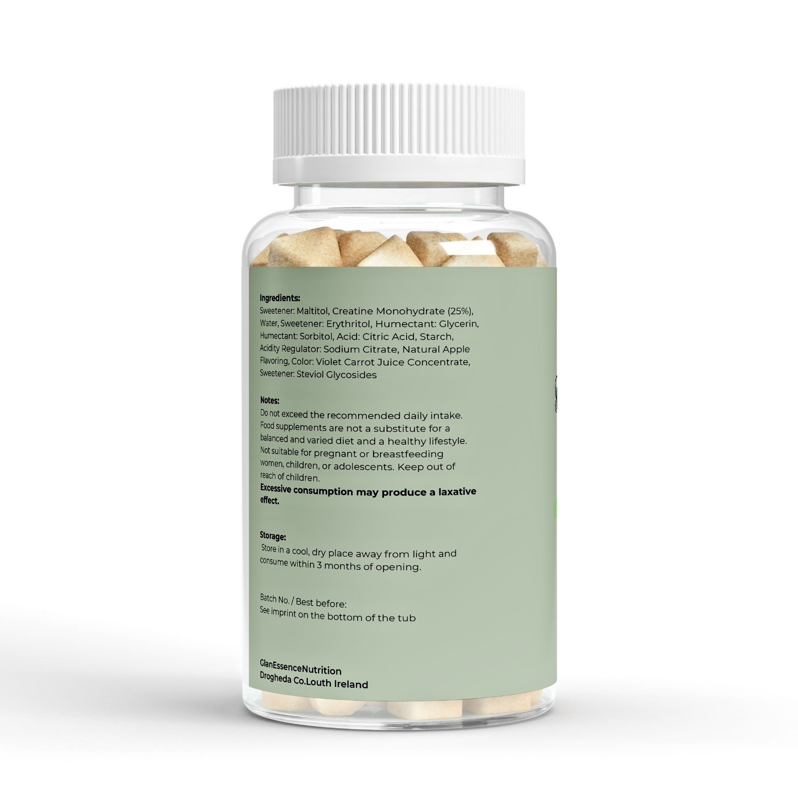 Creatine Gummies 5000mg – 90 Count | Apple Flavor
