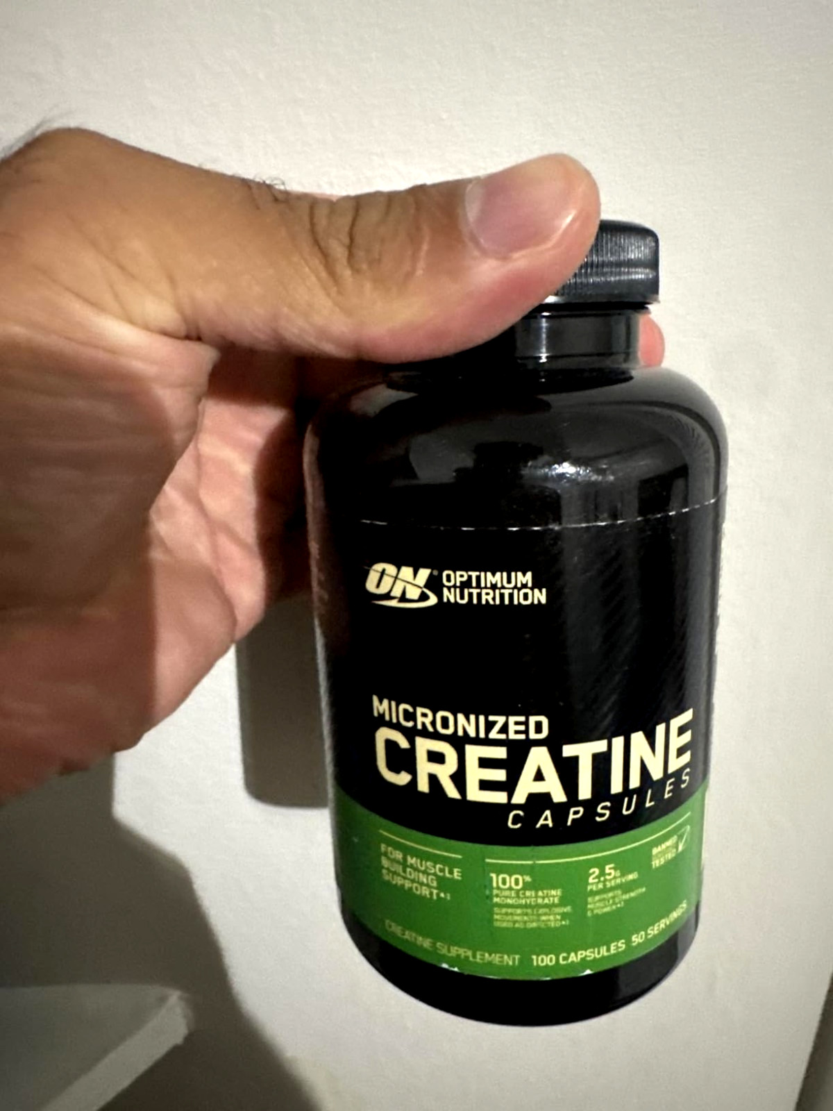 Optimum Nutrition 100% Pure Micronized 2500mg Creatine Monohydrate 300 Capsules