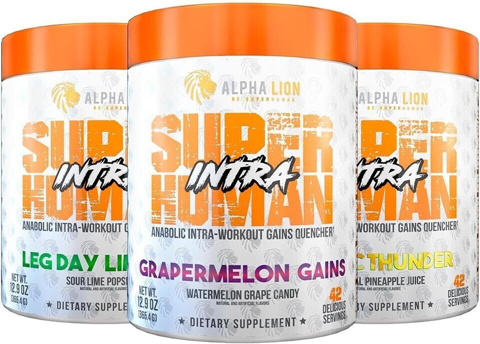 Alpha Lion Superhuman Intra BCAA EAA Electrolyte Blend 42 Scoops 3 Flavors New