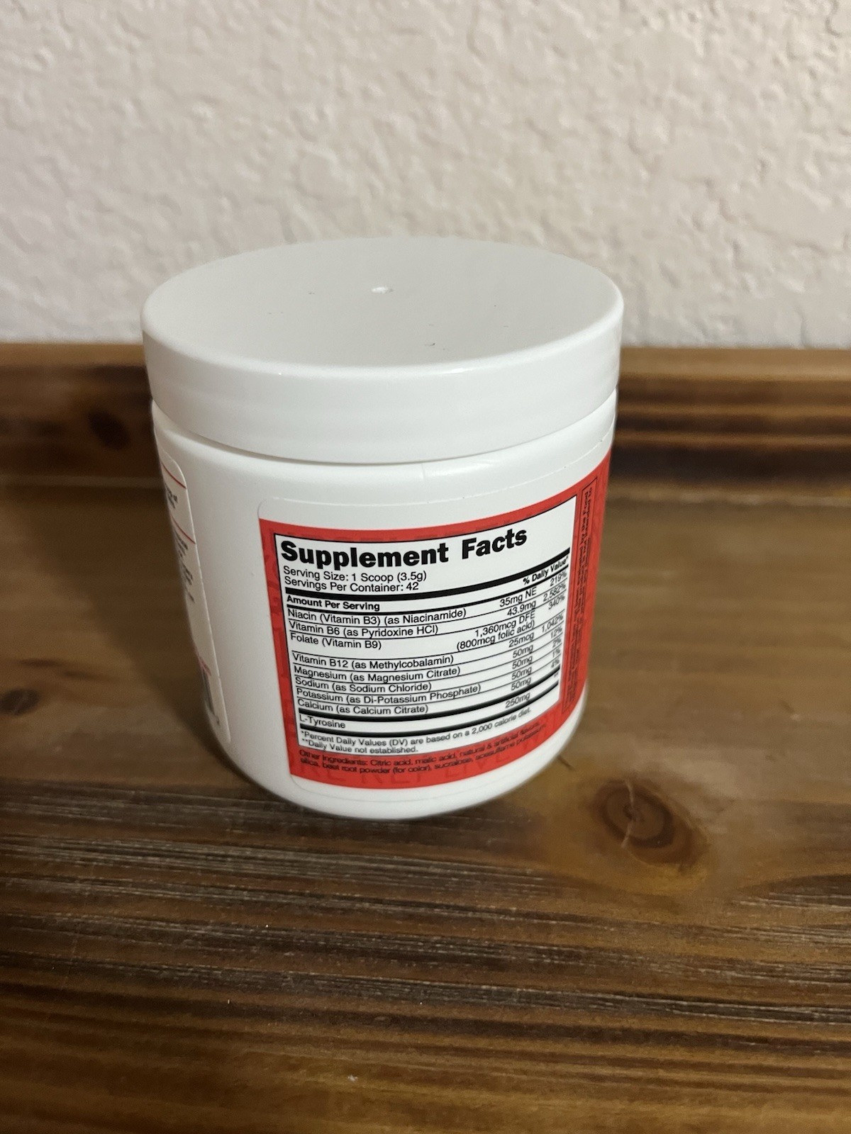 TransformHQ Hydration 42 Servings Fruit Punch Electrolytes Mental Clarity 12/26