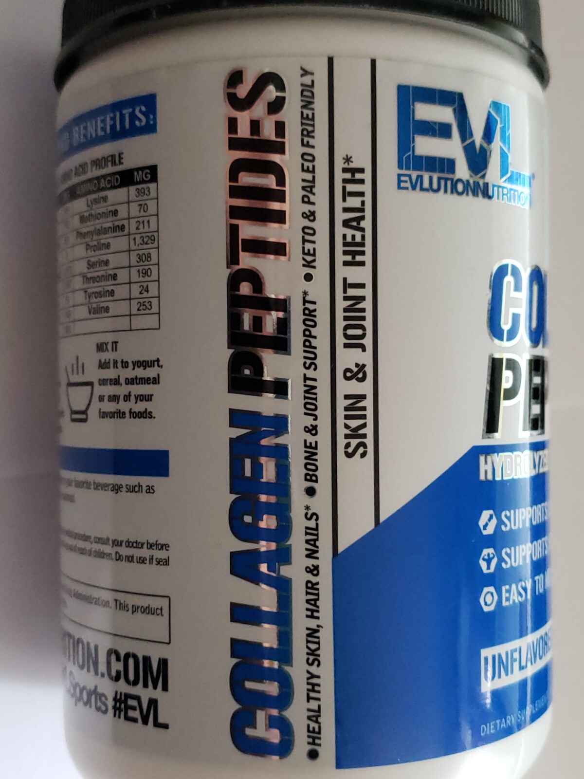 Evlution Nutrition – Collagen Peptides – 30 Servings – Unflavored – Exp 6/2025