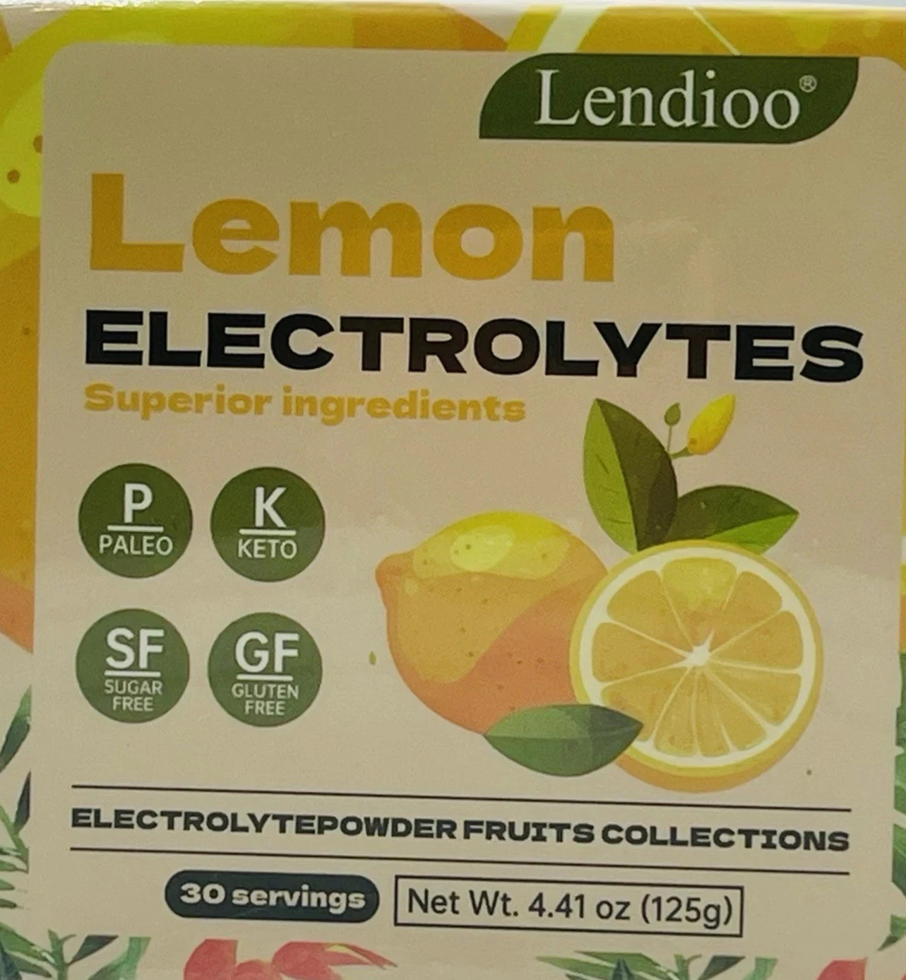 Lot of 2 Lemon Flavor Electrolytes Powder 4.41 oz Sugar-Free Gluten-Free BNIB