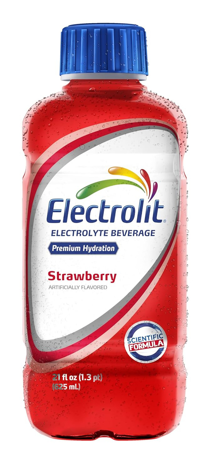 Electrolyte Beverage, Strawberry, 21 Fl Oz Bottle (Pack of 12)