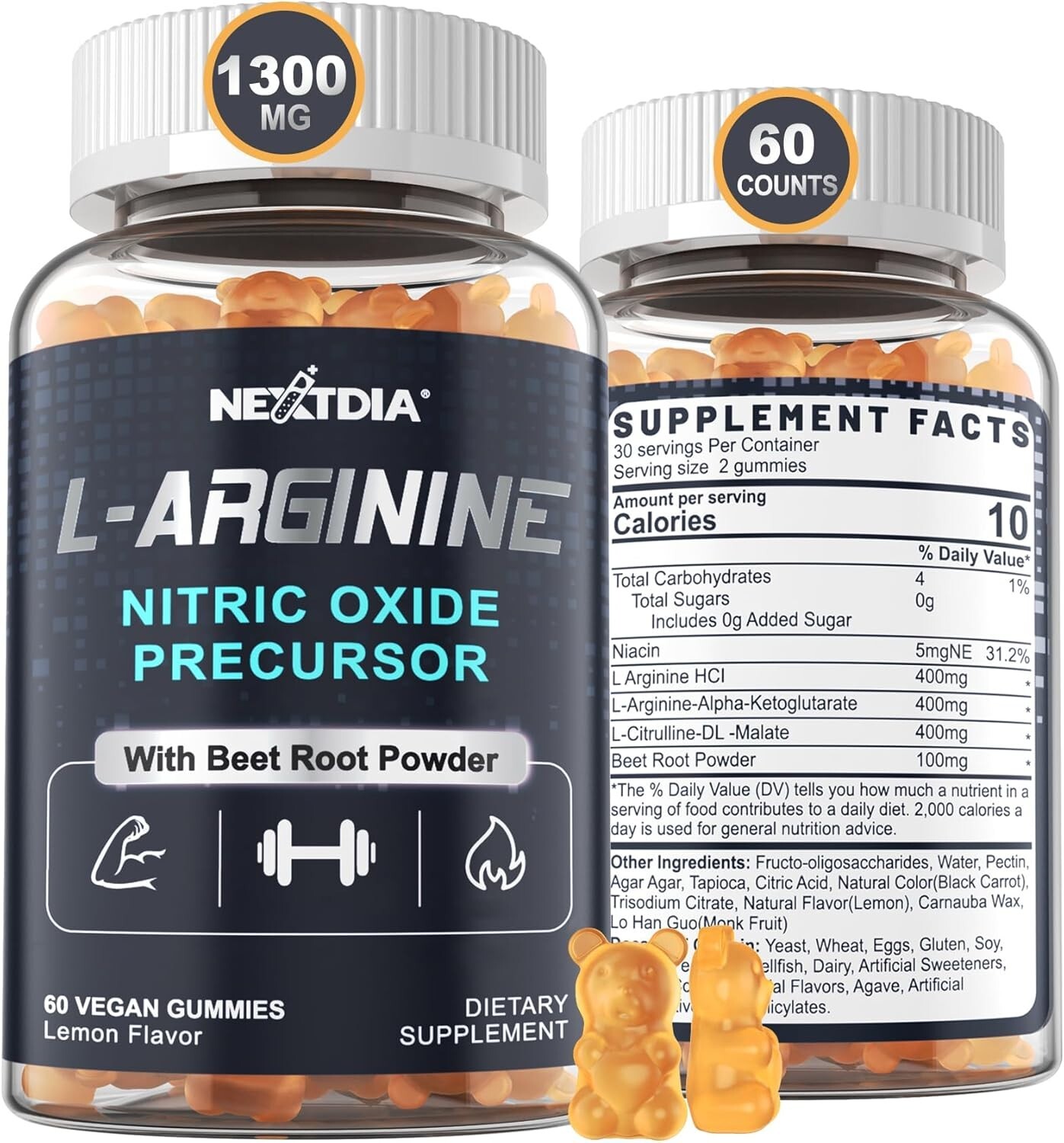 Oxido Nitrico y L-arginina Extra Fuerte Para Aumentar La Energia Muscular
