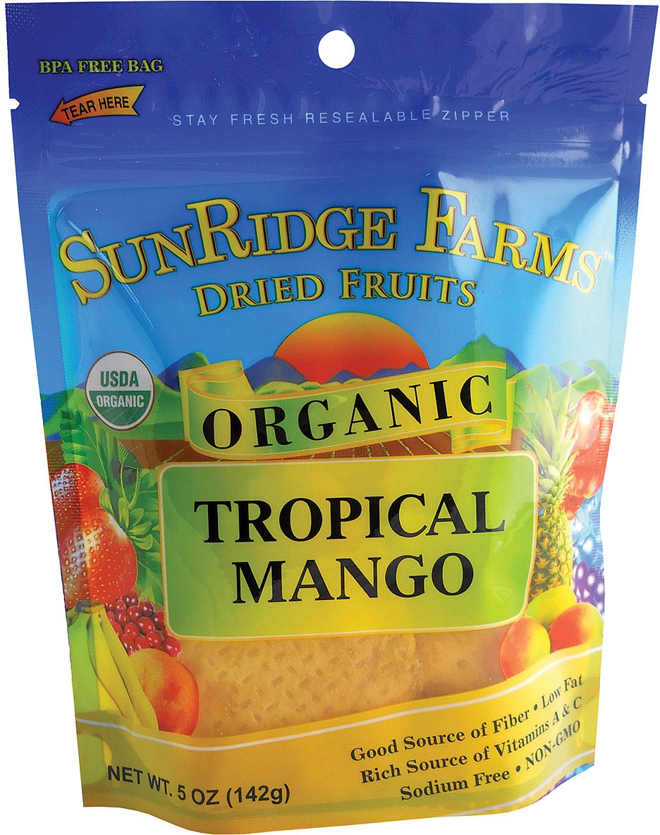 Sunridge Farms Organic Dried Mango Slices | Naturally Sweet, Sulphur-Free,