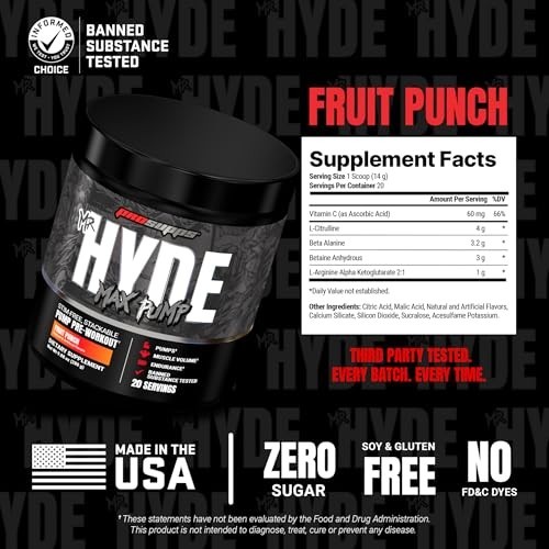 Stim-Free Pre Workout Powder – Nitric Oxide Booster for Blood Flow & Endurance –