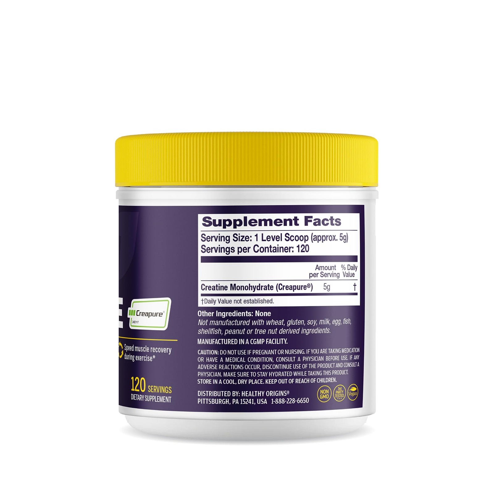 Healthy Origins® Performance Creatine with 1.33 Pound (Pack of 1), White