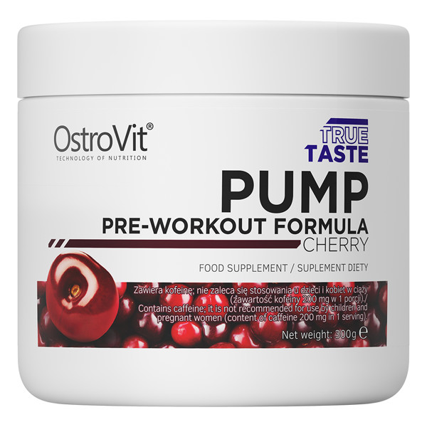 OstroVit PUMP Pre-Workout Formula 300 g-10,58 oz 4 flavors, Nitric Oxide
