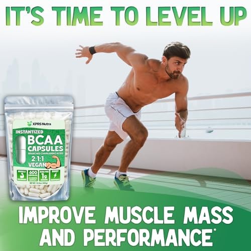 XPRS Nutra BCAA Amino Acids 300 Capsules – Premium BCAAS Amino Acids Supplement