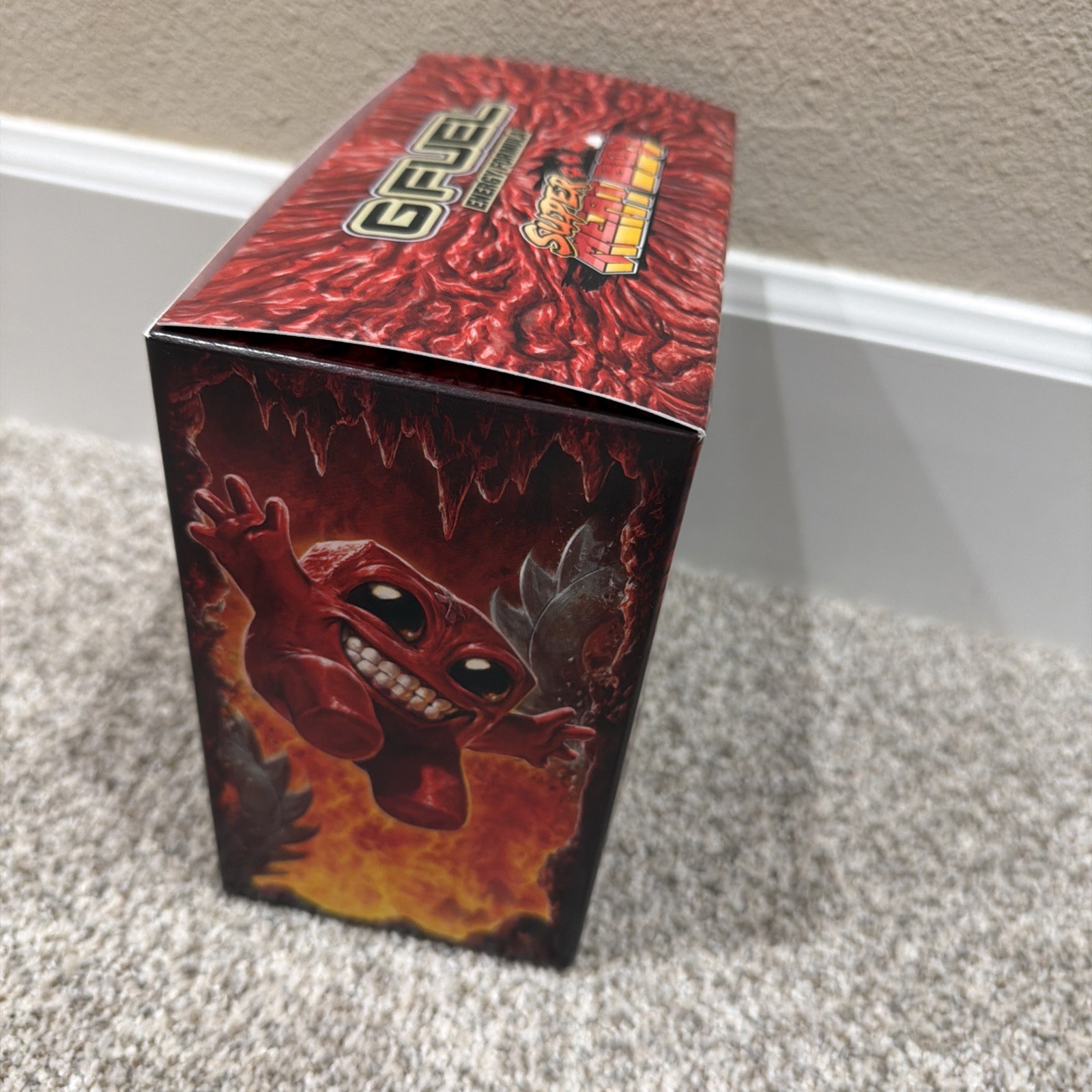 G Fuel Super Meat Boy Blood Sweat & Tears Collector’s Box + Shaker Cup + Sticker
