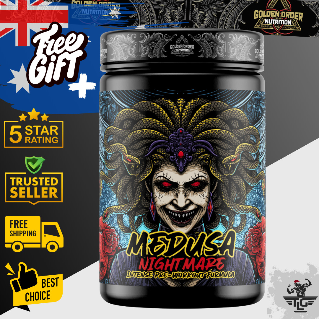 Golden Order Medusa Preworkout • Huge Pump • Focus • Energy • Power • Endurance