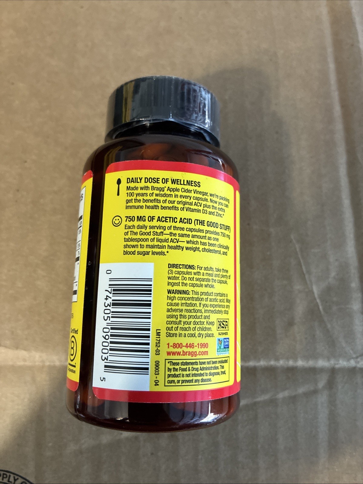 Apple Cider Vinegar With Vitamin D3 Boost Immune Weight Management 90 Capsules