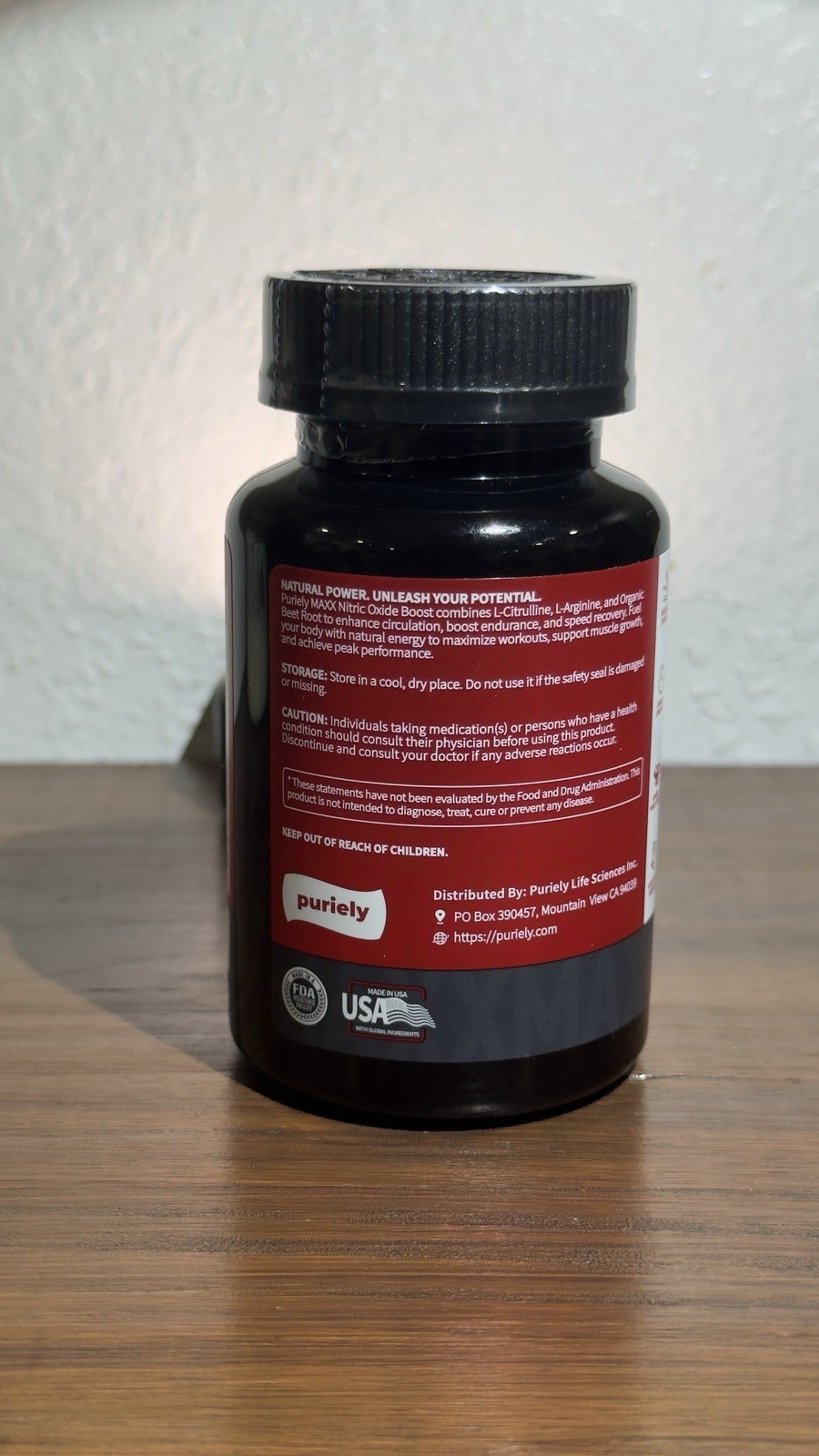 Purely MAXX Nitric Oxide Boost Capsules w/ L-Citrulline, Beet Root, 90ct