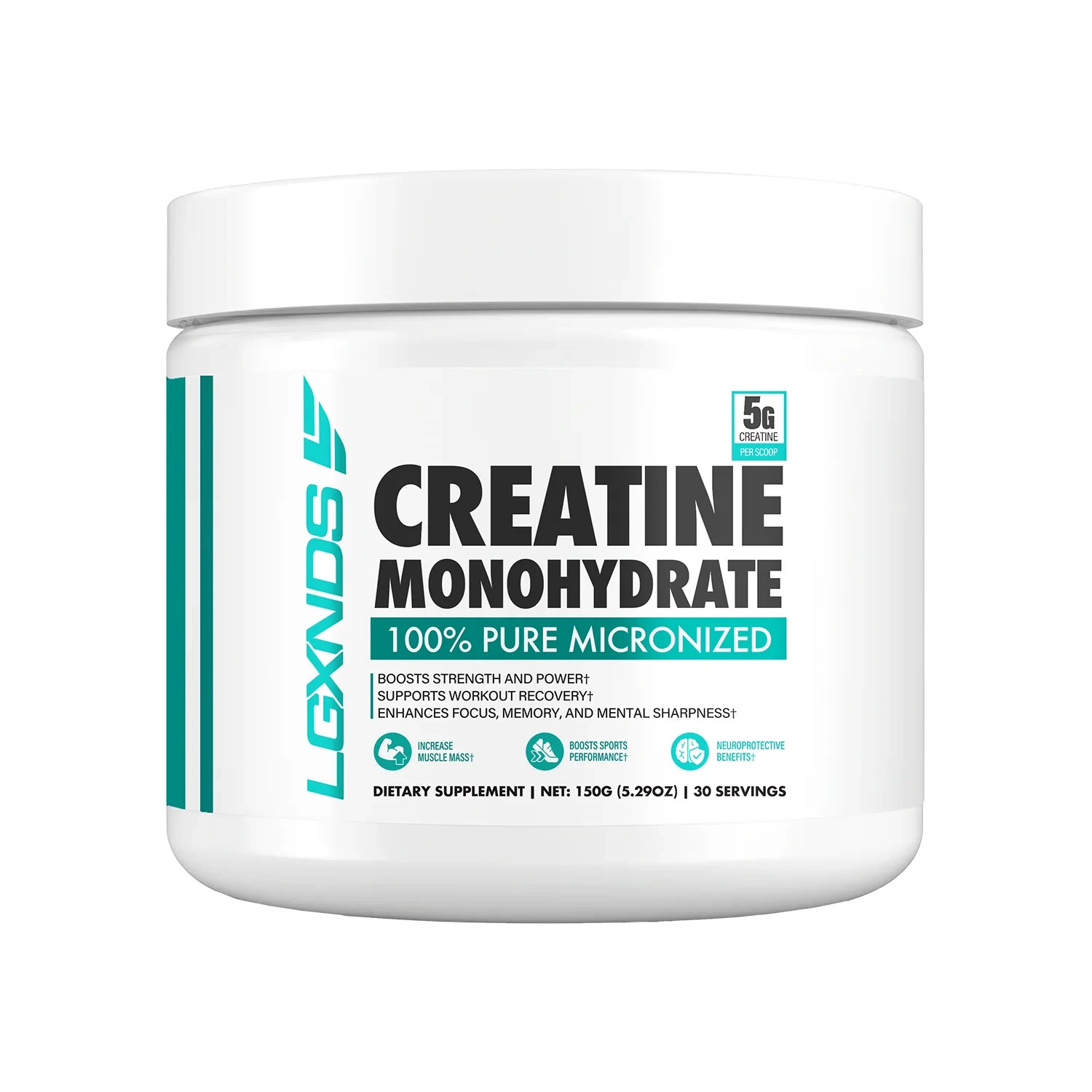 LGXNDS Creatine Monohydrate Powder 150g 5.29oz | 30 Serving – NEW SEALED!