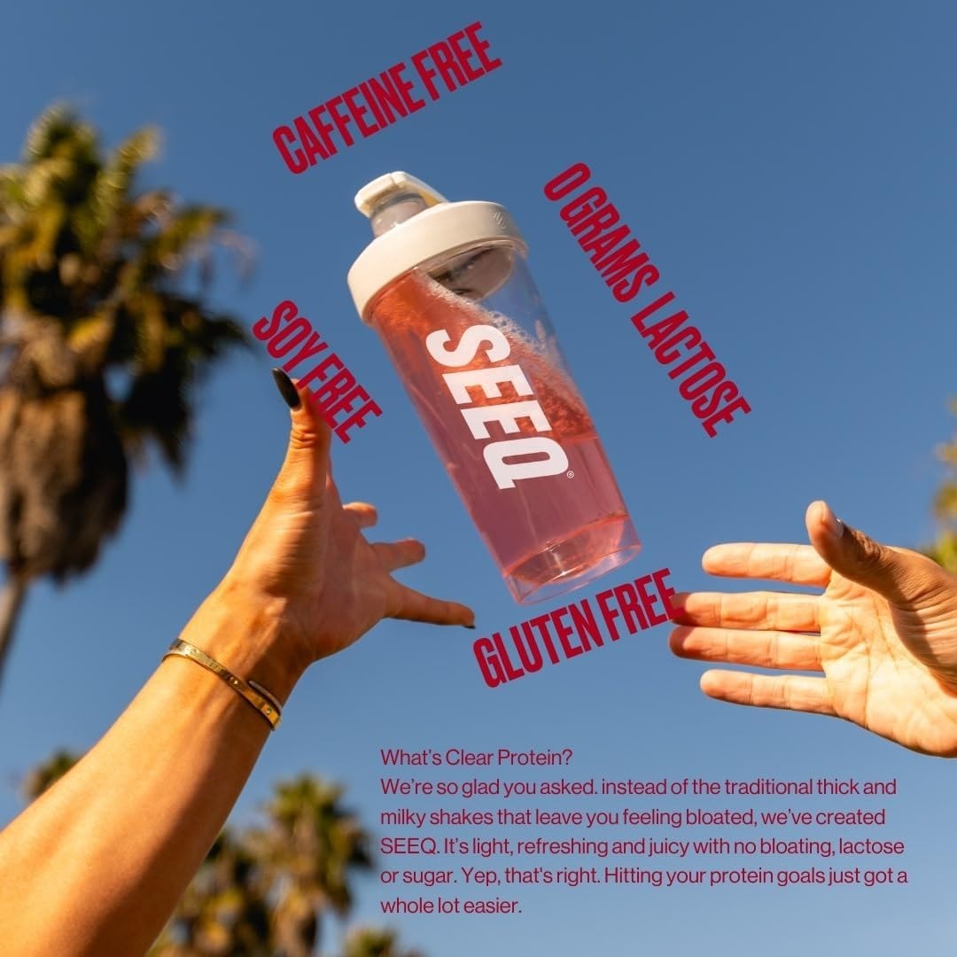 SEEQ CLEAR WHEY PROTEIN POWDER ISOLATE SUPPLEMENTS 22G FRUIT FLAVOR DRINK 2+ LBS