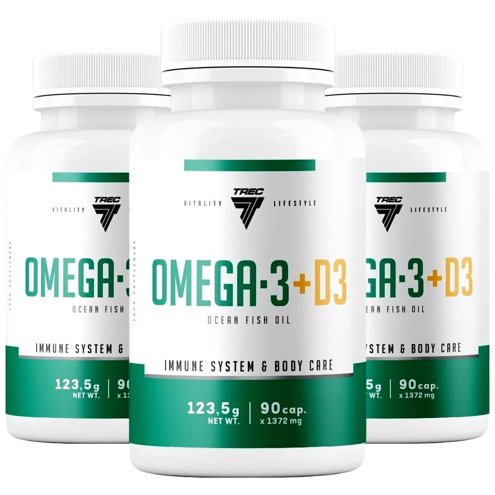 Omega-3 + D3 – TREC – support for heart, immune system, healthy bones and joints