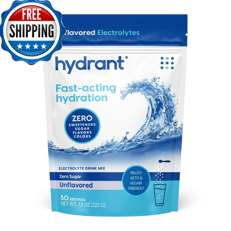 Hydrant – Bulk Hydration Powder Unflavored 50 Servings Acting Electrolyte