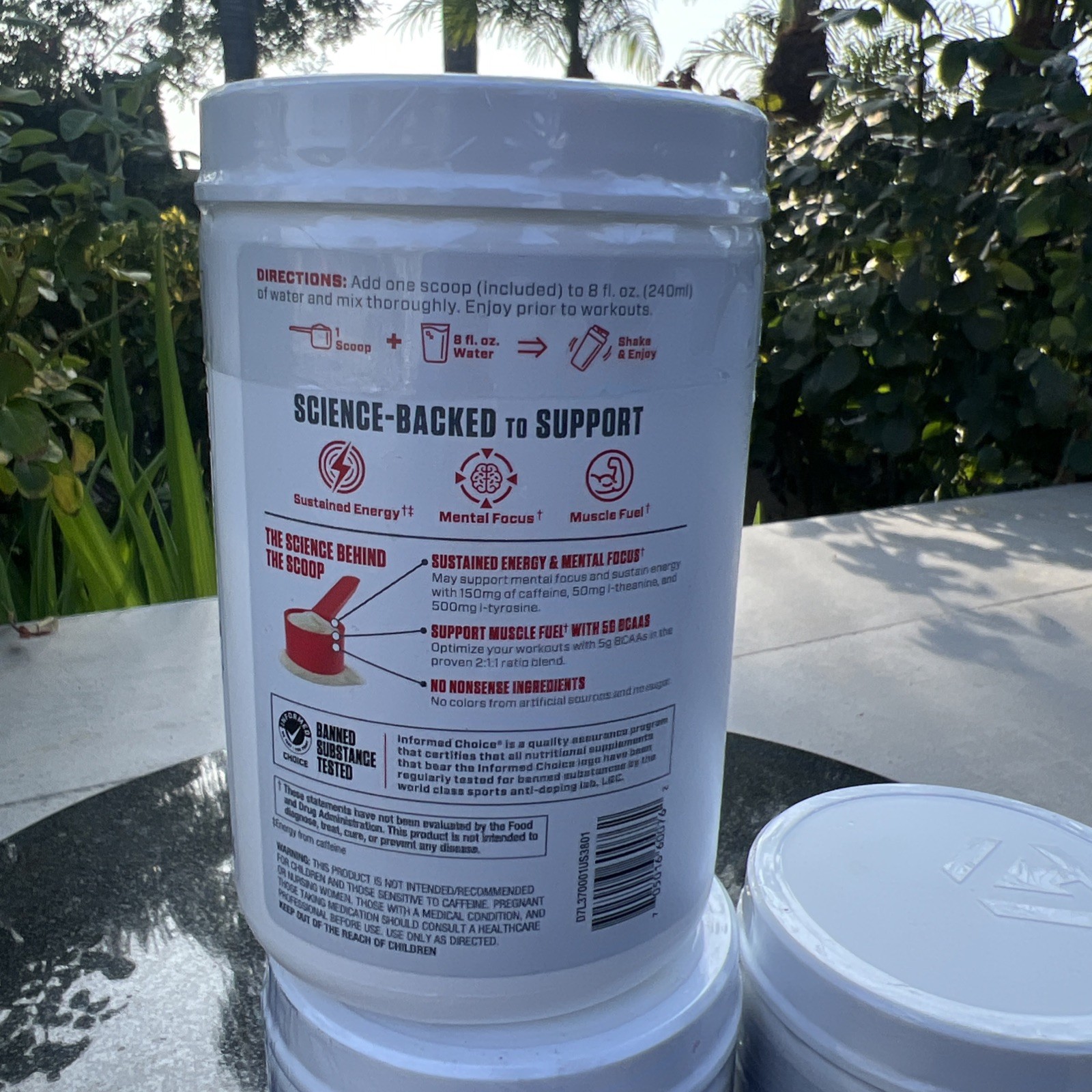 Lot of 3 x 14.1 oz (400 g), Energyze™ Pre-Workout, Lemon Lime, Sealed