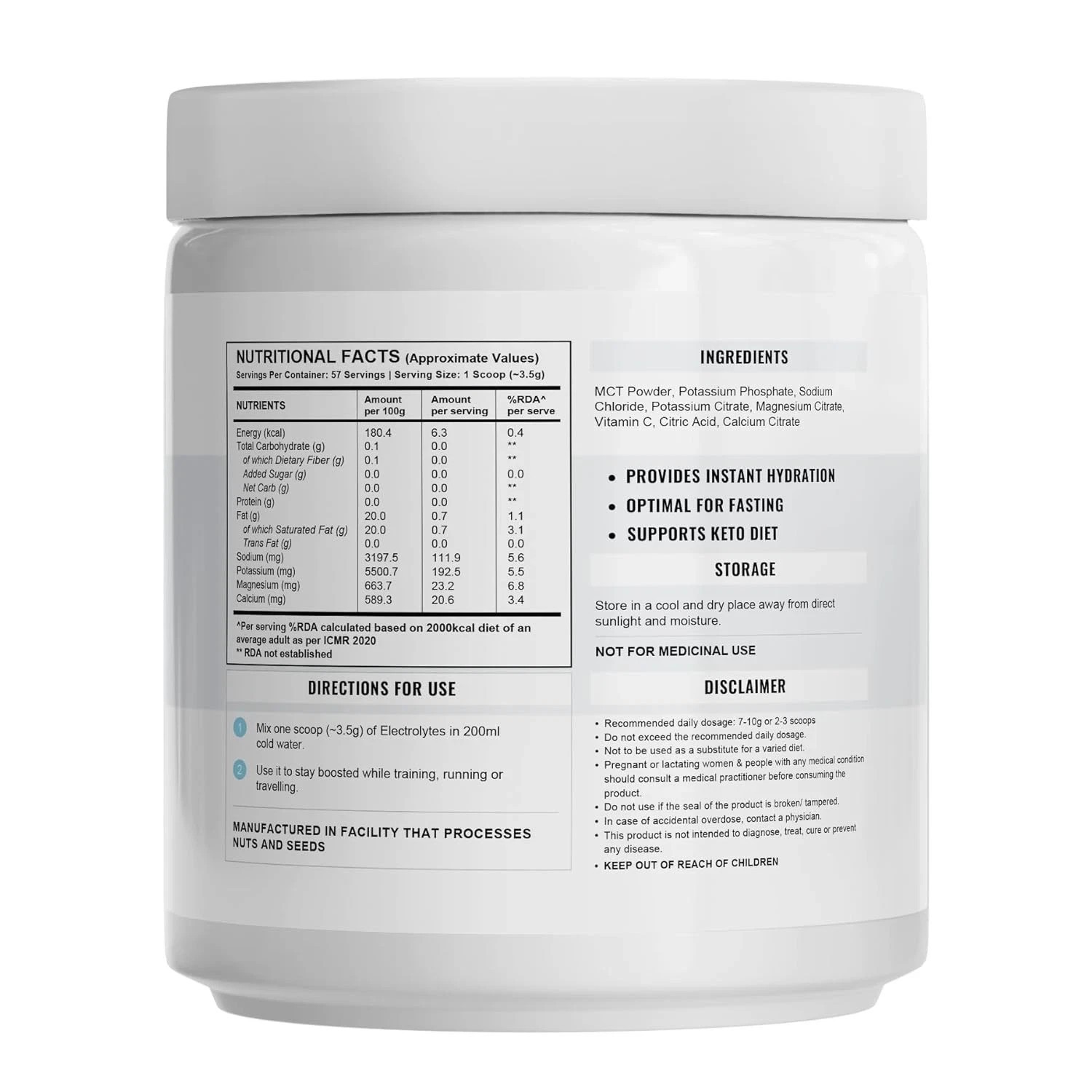 Wellcore Electrolytes Powder 200gm Each Pack Of 2