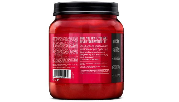 BSN N.O.-XPLODE Pre Workout Powder, Energy Supplement for Men and Women with Cre