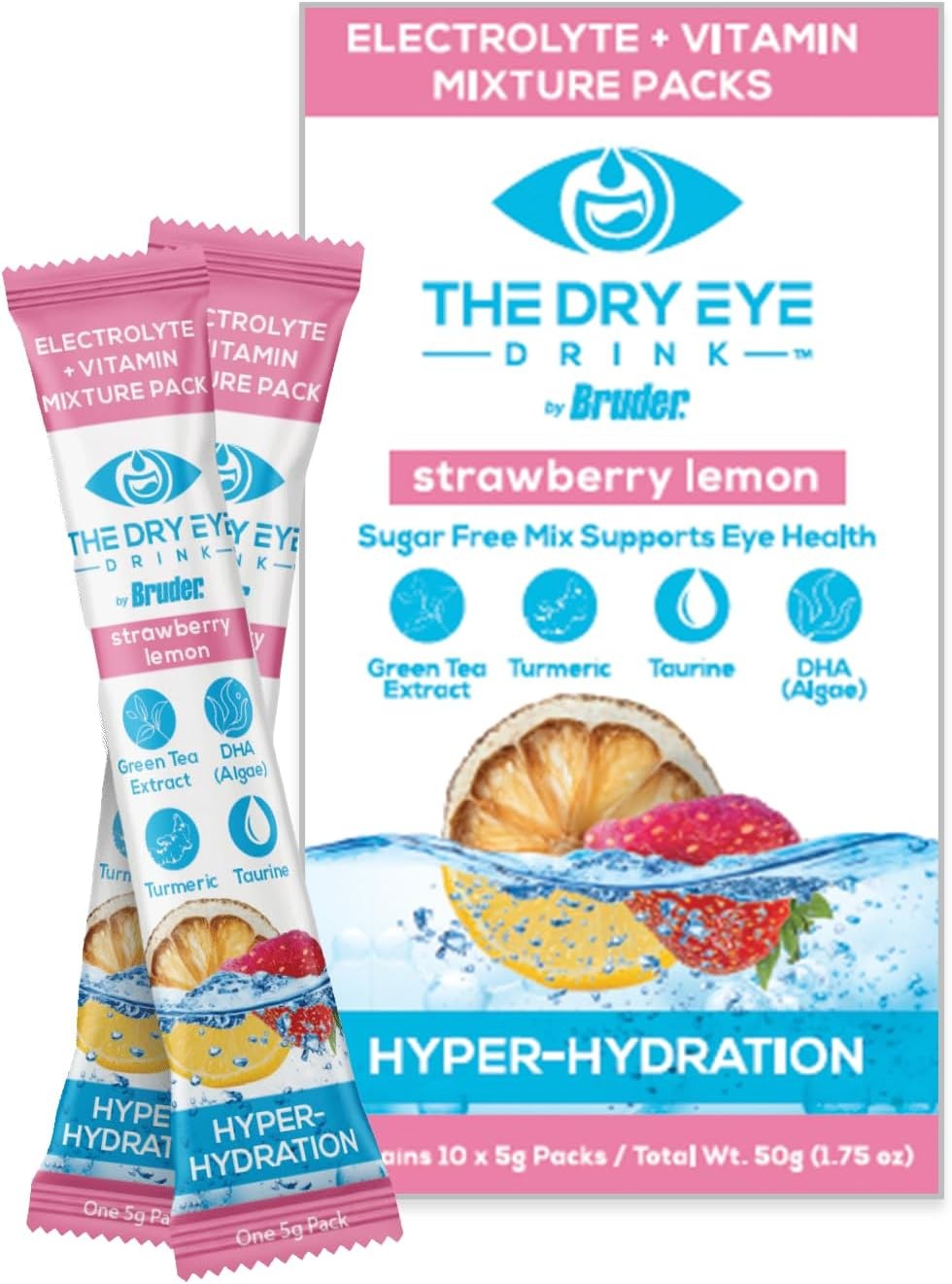 l Ultimate Hydration for Dry Eyes l Sugar-Free Electrolyte Powder Packets l…
