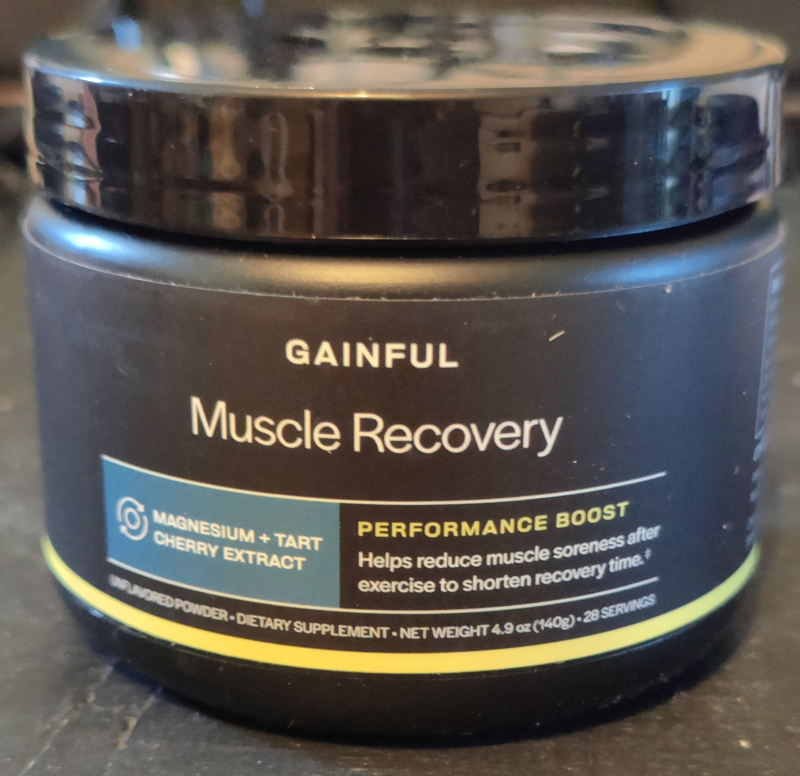 Gainful Muscle Recovery Powder! Magnesium + Tart Cherry Extract. Unflavored.
