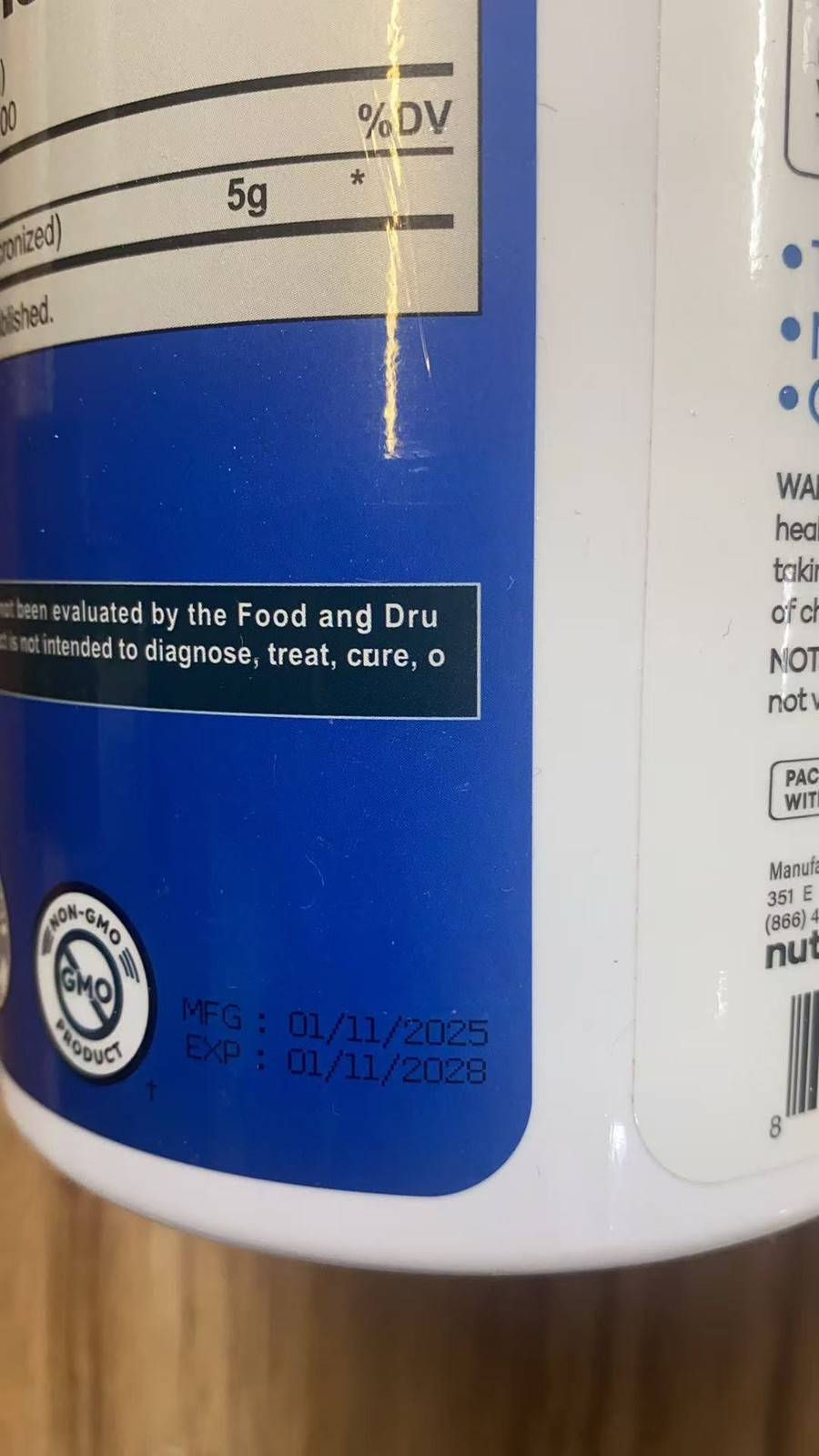 Nutricost Pure Creatine Monohydrate 500 Gram Powder EXP: 11/2028