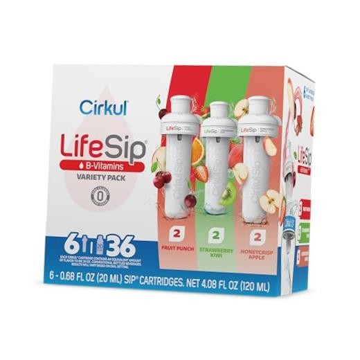 LifeSip B-Vitamins Flavor Water Variety Pack – 36 Variety Pack