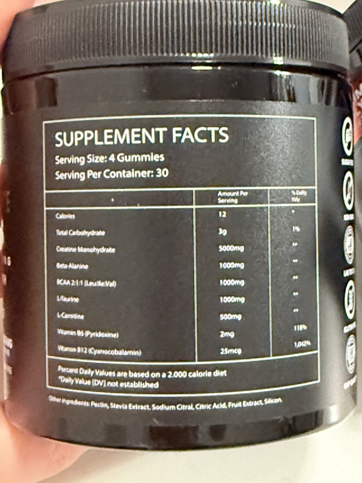 Creatine Monohydrate Gummies 9000MG Dietary Supplement Vegan Gummies Sugar Free