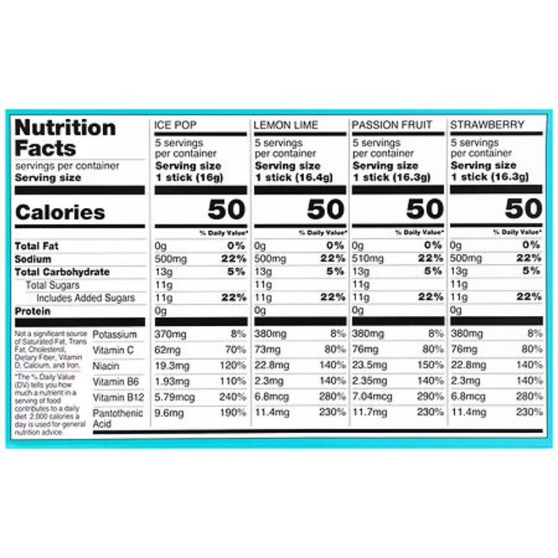 Hydration Plus Electrolyte Drink Mix Lemon Lime, Ice Pop, Strawberry & Passion