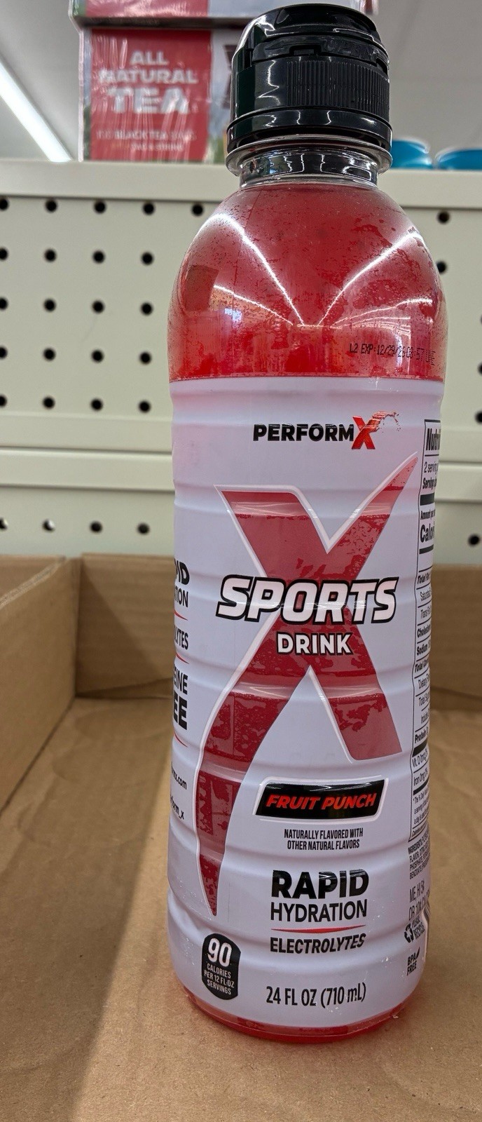PerformX Sports Drink Fruit Punch Electrolytes Rapid Hydration 24 fl oz pack 12