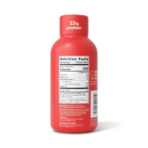 Pure Genius Liquid Protein Shot – Strawberry Guava – 3.38 floz/4pk