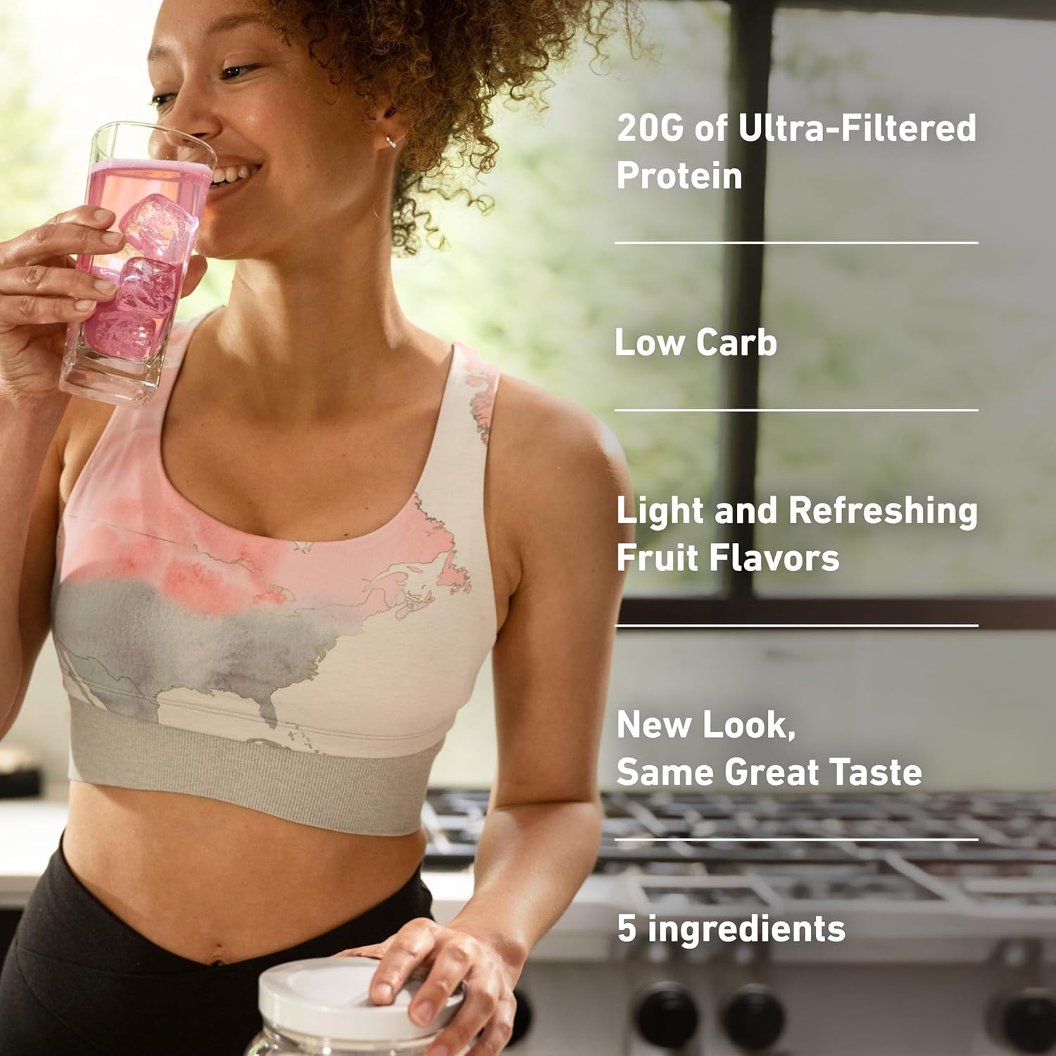 Clear Whey Isolate Protein Powder, Lactose Free, Gluten Free, Naturally Flavored
