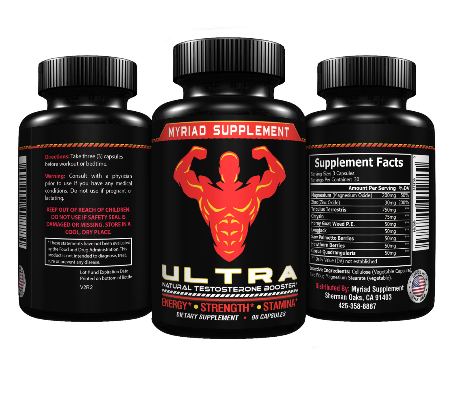 Testosterone Booster For Men Male Enhancement Estrogen Blocker Test Boost Pills