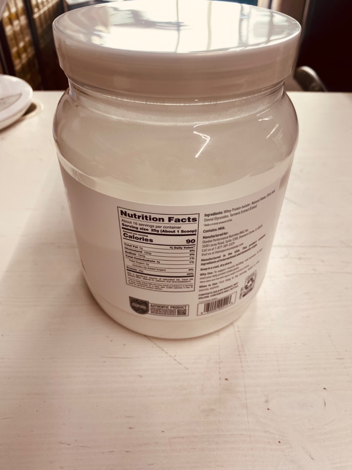 Isopure Clear Whey Protein, Mango Lime, 20g Protein, 14.1oz, 16 Servings