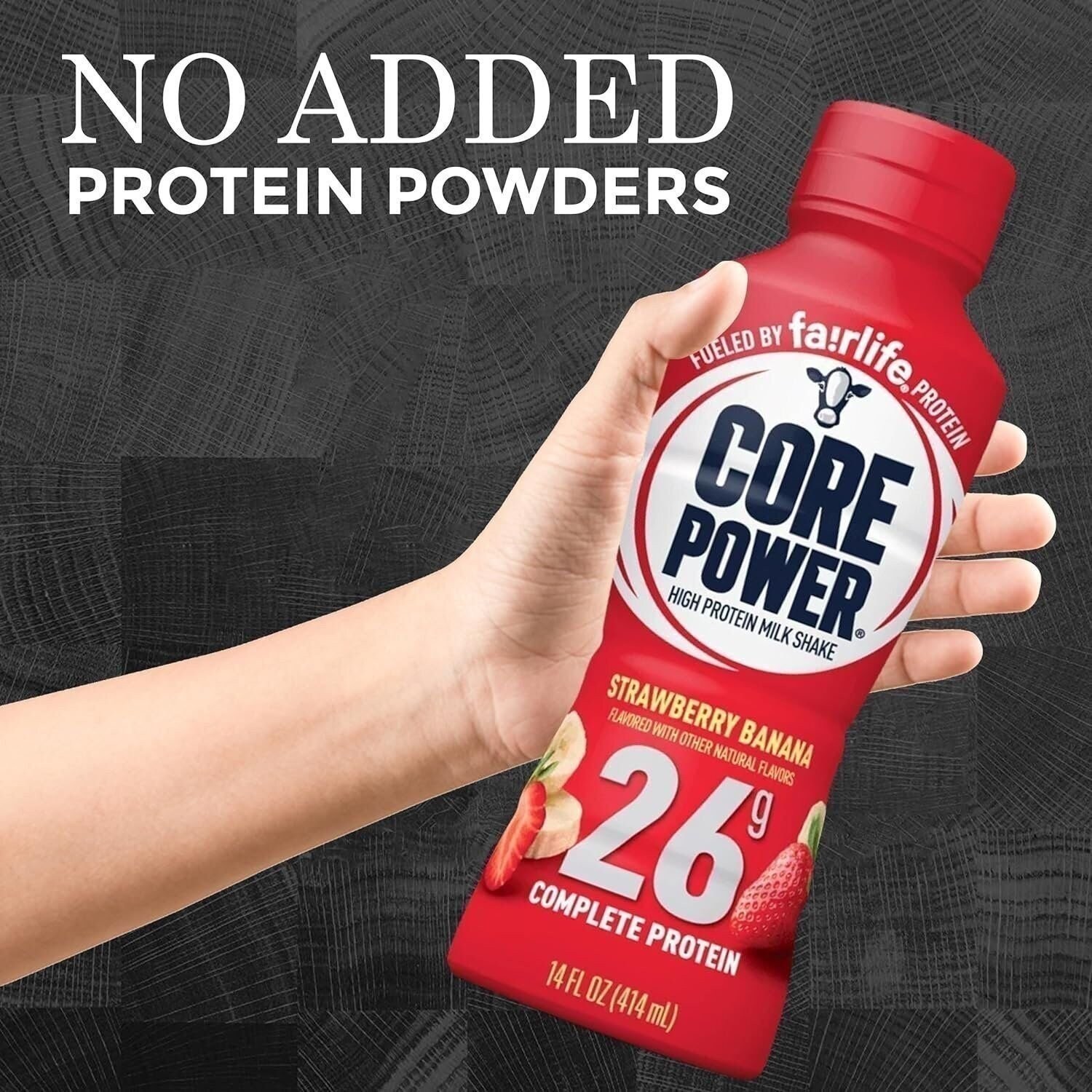 Core Power Protein Shakes 26g |- 2 Chocolate, 2 Vanilla and Strawberry…