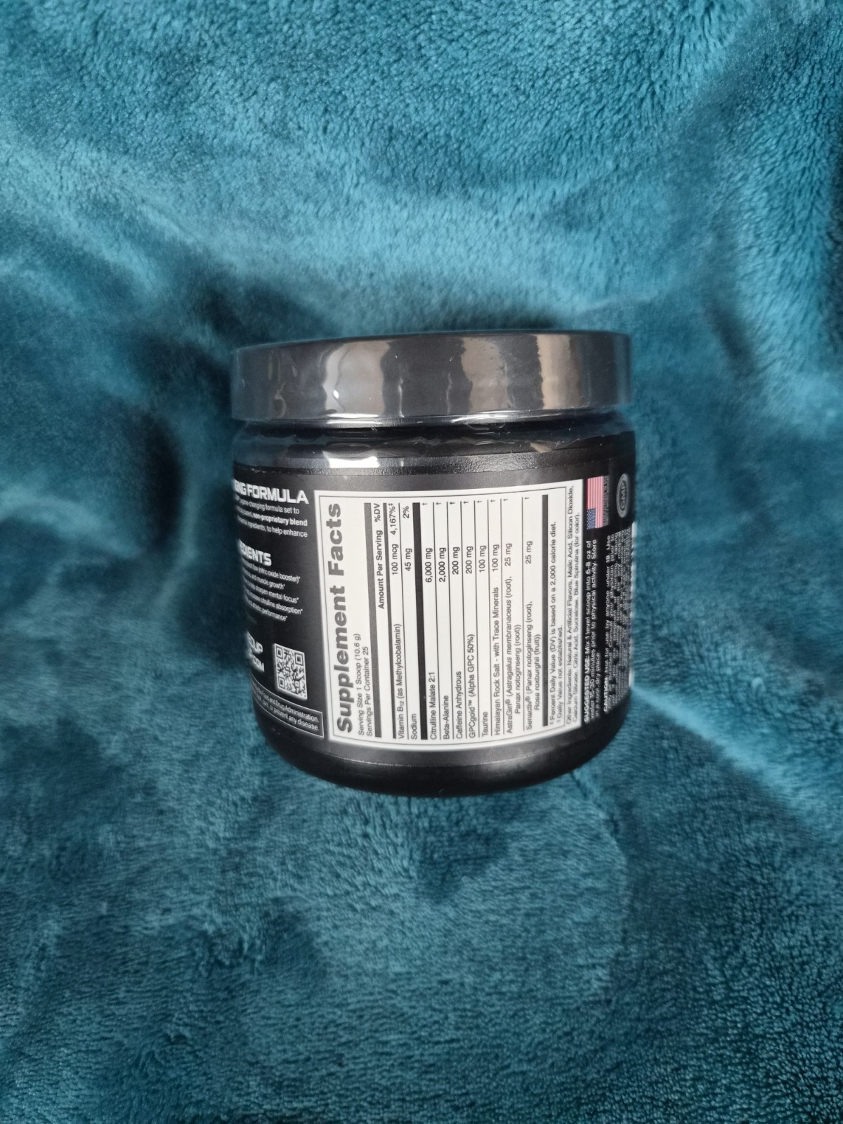 Bucked Up Blue Raz Pre-Workout Powder 25 Servings Beta-Alanine Caffeine