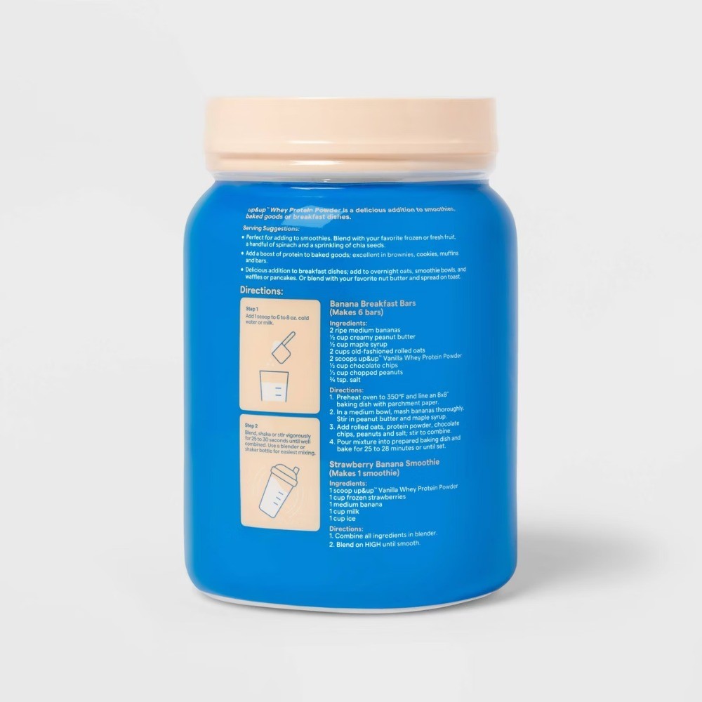 Whey Protein Powder – Vanilla – 32oz : 1-Pack, 25g Protein Per Serving