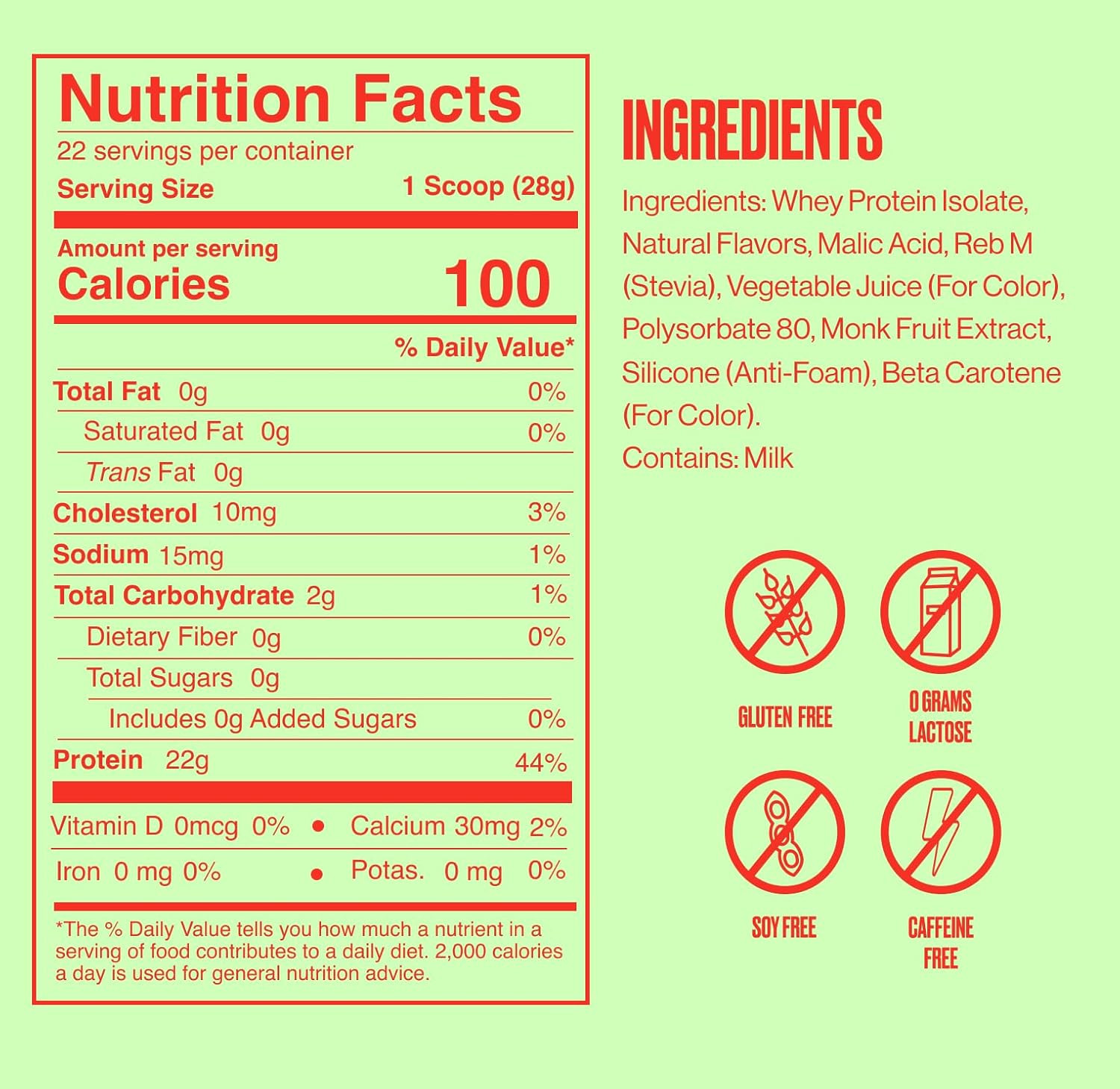Clear Protein Powder – Watermelon Wave – 22 Servings – 22G Clear Whey Protein Is