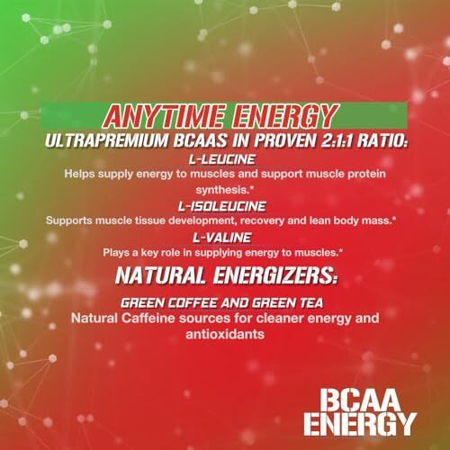 EVL BCAAs Amino Acids Powder – BCAA Energy Pre Workout for Muscle Recovery