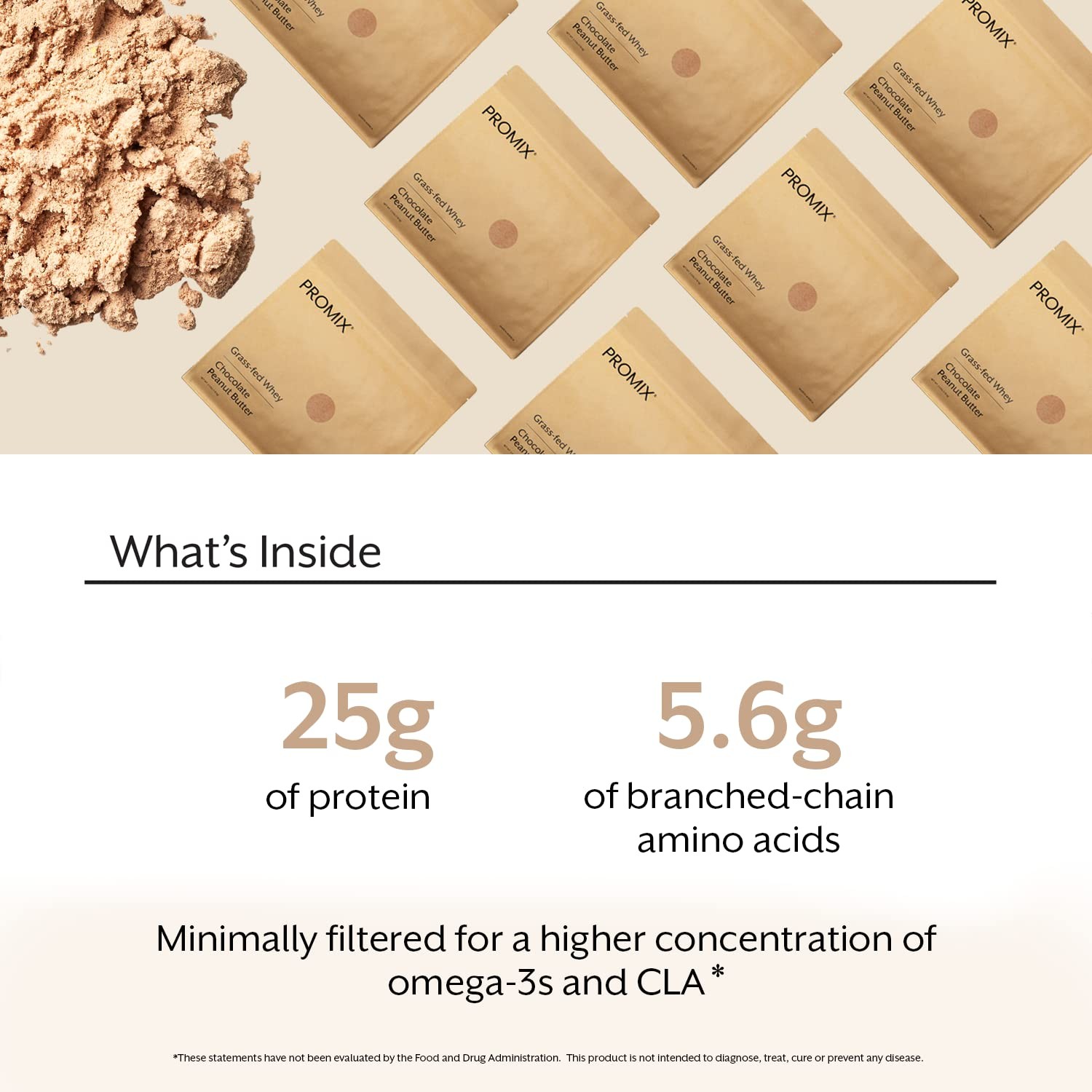 ProMix Nutrition Whey Protein Powder, Chocolate Peanut Butter GrassFed & 100…