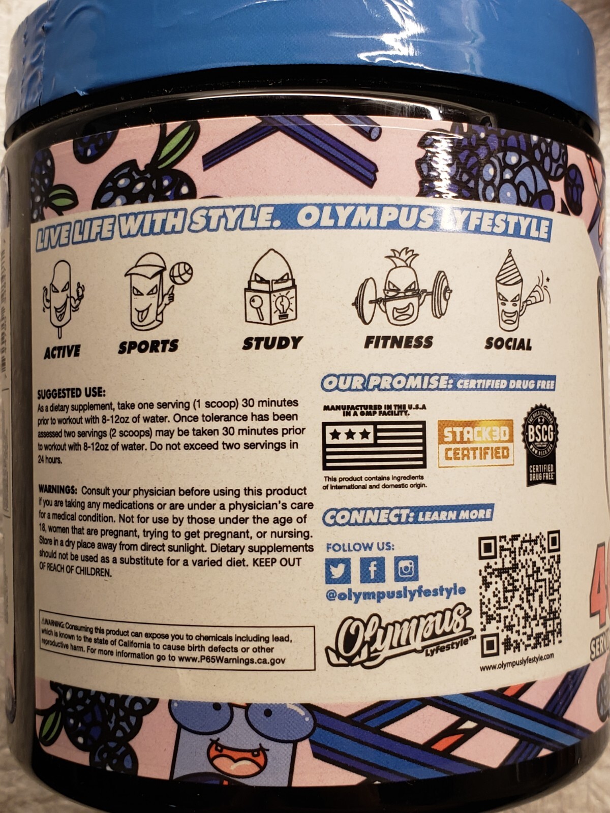 Olympus NO MERCY Non-Stimulant Pre-W.O. – Blue Raspberry – 40 Serv – Exp 7/2025