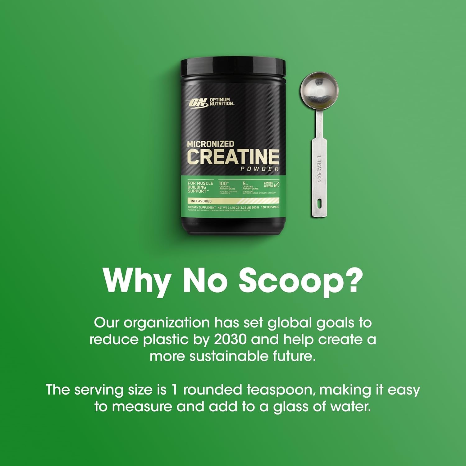 Keto Friendly Micronized Creatine Monohydrate Powder – 120 Servings Unflavored